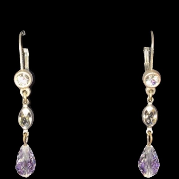 Sterling Silver Dangle Earrings - Picture 4 of 4